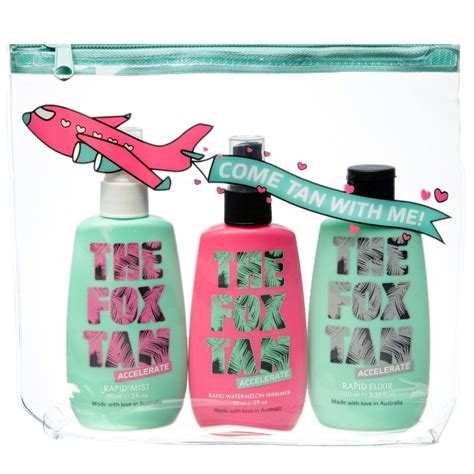 the fox tan jet-setter bundle 3 pack and travel bag